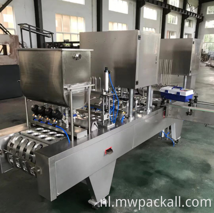 Automatisch op maat gemaakte pneumatische drinkwater plastic beker vulling montage machine